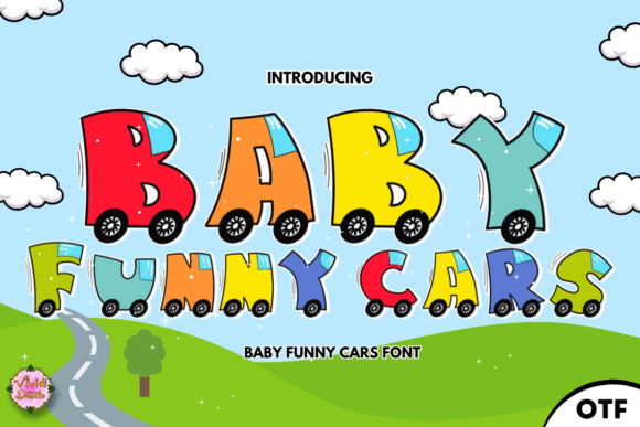 Baby Funny Cars Font Review: A Playful Typeface for Transport-Themed Branding