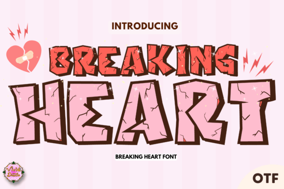 Breaking Heart Font Brings Handmade Emotion to Every Product Label