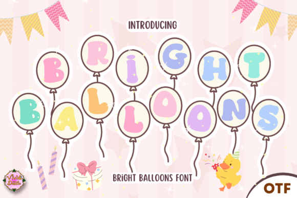 Bright Balloons: A Playful Display Font for Digital Branding