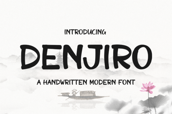 Denjiro: A Display Font with Carefree Editorial Charm
