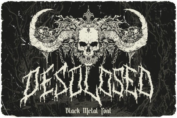 Desolosed Font: A Black Metal Display Typeface for Your Brand