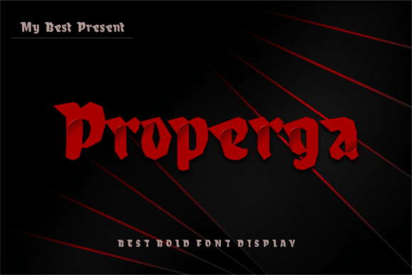 Elevate Your Handmade Brand with the Properga Display Font