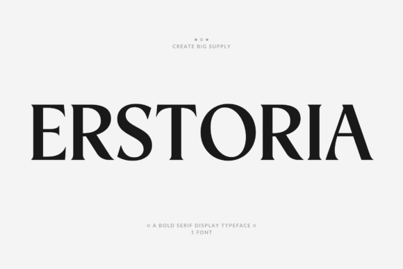 Erstoria: A Display Typeface Built for Modern Marketing Impact