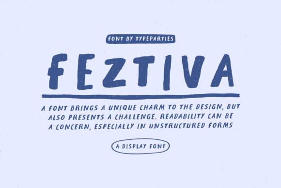 Feztiva: A Display Font That Brings Festive Energy to Digital Design