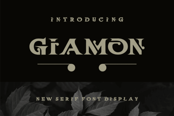 Giamon: A Modern Display Font Built for Real Branding Projects