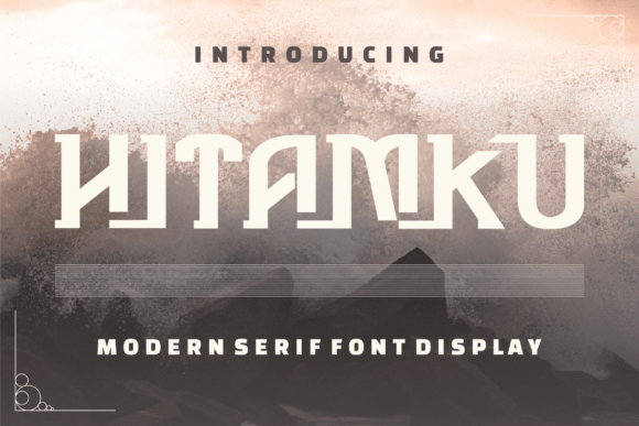 Hitamku: A Modern Display Font for Editorial Designers