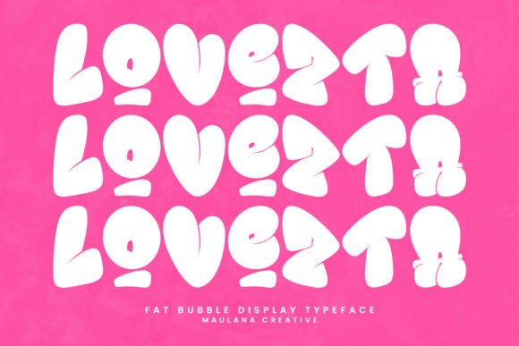 Lovezta: A Playful Display Font for Handmade Products