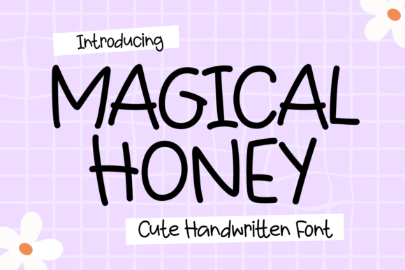 Magical Honey Font: A Handwritten Typeface for Crafters and Makers