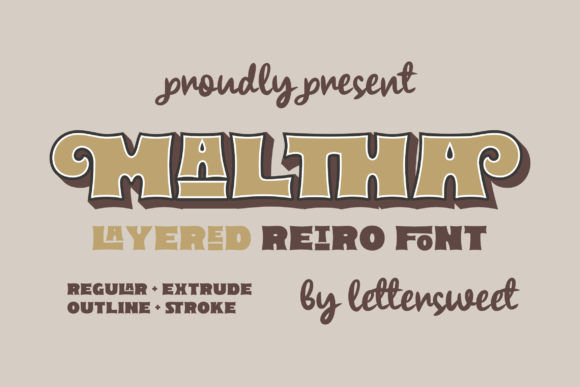 Maltha: A Retro Serif Font for Editorial Storytelling