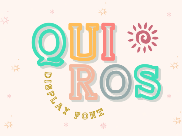 Quiros Display Font Adds Playful Energy to Handmade Products