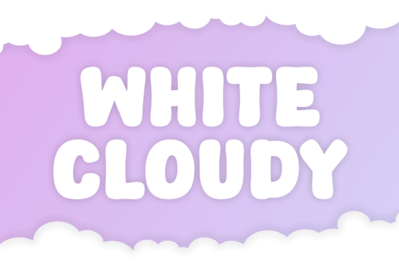 White Cloudy Font: A Display Typeface for Editorial Design and Publishing