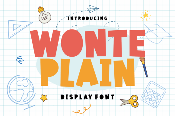 Wonte Plain: A Quirky Display Font for Bold Branding